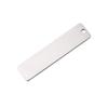 Pingente retangular longo de furo único 12*50MM em aço inoxidável espelhado transfronteiriço, pingente DIY para corrosão com letras, chaveiro