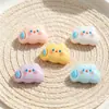 Mini Nube Sudorosa Emoji Accesorios de Resina Pegamento de Crema para DIY Pinzas para el Cabello de Niños Gomas para el Cabello Cadenas para Teléfono Pegatinas para Vasos