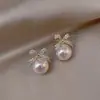 Pendientes Retro de Perlas Franceses para Mujer, Lujo Ligero, Pendientes de Gama Alta, Diseño de Nicho, Pendientes para Estudiantes, Pendientes al por Mayor