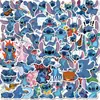 50 Piezas de Pegatinas de Dibujos Animados de Lilo & Stitch, Adecuadas para Decorar Guitarras, Patinetas, Maletas, Pegatinas Impermeables y Extraíbles