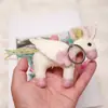 Colgante de Muñeca de Unicornio 3D Linda de Fieltro de Lana Estilo Ins, Encanto para Bolso, Accesorio para Ropa, Decoración del Hogar, Regalo