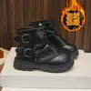 Botas de moda de corte bajo con cremallera lateral para niñas, colección otoño/invierno 2026 para niños, retro, sencillas, versátiles, botas de suela plana