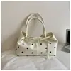 Bolsa de Ombro Grande com Bolinhas Estilo Coreano Nova Coleção Verão 2026 Moda Casual Bolsa Tote de Viagem Bolsa Elegante para o Dia a Dia