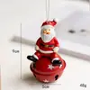 Pingente de Sino de Ferro de Resina de Natal Pingente de Decoração de Árvore de Natal Pingente de Velho Boneco de Neve Alce Decoração de Natal