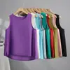 9 Colores, Chaleco sin Mangas de Algodón y Lino Artístico Retro de Color Sólido para Mujer, Chaleco Exterior Versátil Delgado de Verano 2026