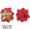 Cabeza de flor de rosa de franela artificial plantación de cabello tela de seda corsage flor artificial flor de seda pared de flores de boda corsage decoración para el cabello