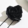 Design personalizado Sense Big Flower chocker Fashion Ins Bohemian Long Strap Colar de flores tridimensionais