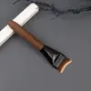 Brocha de Maquillaje Curva Cola de Pez, Brocha para Base de Maquillaje sin Costuras en Forma de Media Luna, Ultradelgada y Fina, No Absorbe Polvo, No se Atasca, Brocha de Maquillaje Cangzhou