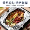 Papel de Aluminio Engrosado para Envolver Pescado, Mariscos en Polvo, Pescado a la Barbacoa, Horneado en Horno y Papel para Freidora de Aire