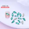 Asas com Fundo Pontiagudo, Diamantes para Manicure Brilhantes, Diamantes de Formato Especial, Joias de Diamante de Cristal de Vidro Colorido, Acessórios para Unhas, Atacado Transfronteiriço