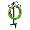 Soporte de hierro para manguera de agua de jardín de alta resistencia, soporte removible para manguera, estante vertical para manguera de agua, estante para guardar manguera de césped