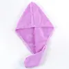 Gorro Secador de Pelo de Secado Rápido para Mujer Gorro de Baño Pañuelo de Cabeza de Color Sólido para Cabello Largo Regalo Venta al por Mayor Alta Apariencia Coral Fleece Baño Uso en Casa