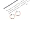 Clips para Orejas Coloridos, Modernos, Indoloros e Invisibles Coreanos, Japoneses, Europeos y Americanos, Aros de Resorte Circulares para Orejas, Anillos para Nariz, Anillos para Ombligo, Acero Inoxidable
