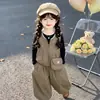 Conjunto Informal de Chaleco para Niñas 2026 Nuevo Ropa de Primavera y Otoño para Niños Estilo Coreano Chic Ropa de Otoño Moda para Bebés Conjunto de Tres Piezas