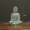 Estátua de Buda de Arenito Verde Ornamentos Micro Paisagem Aquário Paisagismo Rochoso Bonsai Sala de Estar Zen Chá Mesa Pedra Metabo