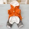 Ropa de Invierno de Cuatro Patas para Perros Pequeños, Bichón Teddy, Forrada de Polar y Engrosada, Adecuada para Perros Pequeños a Medianos, con Accesorio para Correa, Ropa Caliente de Cuatro Patas