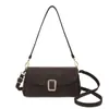 Bolso Cruzado de Nuevo Estilo, Bolso Cuadrado Pequeño de Moda de Lujo Ligero, Bolso Sencillo de Múltiples Capas para Mujer, Textura de Alta Calidad, Bolso Versátil para Debajo del Brazo