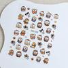 Calcomanía para uñas oso lindo tulipán conejo relieve animal de dibujos animados tridimensional flor pequeña romántica calcomanía para uñas