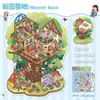 32.0 Versión Grande de Pegatinas de Paisaje, Pegatinas de Escena Miniatura Estéreo 3D, Pegatinas Apilables para Diario, Pegatinas DIY