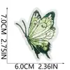 Aplique de tecido de bordado pastoral de cura, patch termocolante de borboleta, emblema de bordado computadorizado, para jaquetas, chapéus e reparos de tecido