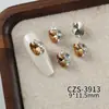 Decoraciones para Uñas con Pedrería K9 Sin Base Brillante, Productos Terminados Huevo de Paloma Azúcar Hielo, Accesorios para Uñas Apilables Usables