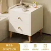 Nueva Mesa de Noche China Minimalista Moderna Multifuncional Pequeño Gabinete Ultra Angosto para Mesita de Noche Dormitorio Gabinete de Almacenamiento para Mesita de Noche de Madera Maciza