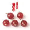 Cheongsam Jade Ónix Estilo Nacional Botón Redondo Dorado Traje Tang Chino Hanfu Camisa de Gasa Botón Decorativo