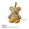 Novedades Transfronterizas Europeas y Americanas, Colgantes de Animales de Diamantes DIY Lindos y Exquisitos, Colección Versátil de Colgantes Chapados en Acero Inoxidable con Oro de 18 Quilates