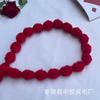 En stock al por mayor bola de color tira de lana cortina borde de lana tira de lana artificial accesorios DIY para zapatos y sombreros lana