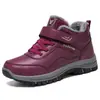 Zapatos de algodón invierno más terciopelo engrosado estilo pareja botas de algodón transfronterizo TEMU talla grande cálido protección contra el frío velcro botas de nieve