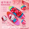 Pinza para el pelo de gato de dibujos animados con lazo, ovalada, pinza lateral, pinza para flequillo de frente de niña linda, accesorio para el pelo