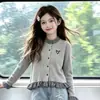 Cardigan préppy xadrez patchwork de manga comprida para meninas, calça jeans da moda e casual com estampa de estrelas, conjunto de duas peças para primavera e outono para meninas