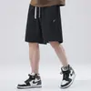 Nuevos Shorts Casuales de Verano 2025 para Hombre, Patchwork Tejido, Corte Holgado, Cordón Deportivo, Transpirables, Versátiles Pantalones de Cinco Puntos, Modernos