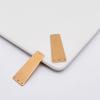 Nuevo producto: pulsera con clip para la oreja, collar, pequeños accesorios de bricolaje, accesorios de cobre, venta al por mayor, colgante trapezoidal poroso transfronterizo