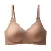 Nuevo Sujetador Invisible Sin Aro de Acero para Mujer, Jelly, Copa Fija, Transpirable, Push-Up, Espalda Bonita, Camisola, Sujetador para Mujer
