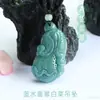 Pendente de Repolho de Jadeíta Natural Grau A Pedra Preciosa de Jadeíta Água Azul Pendant Venda Quente em Transmissão Ao Vivo Atacado S5052306