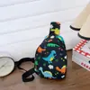 Nueva Bolsa de Pecho Infantil con Estampado Lindo de Dibujos Animados de Gran Capacidad, Bolso de Hombro Único para Salidas, Mochila Pequeña Cruzada