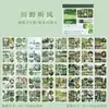 Libro de Pegatinas Yiniao: Serie Viento en la Encrucijada, Tema Paisaje Pegatinas Decorativas para Diario DIY, 40 Hojas, 6 Diseños