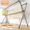 Secador de Roupas Dobrável de Chão para Interior e Exterior Varal de Roupa Doméstico Varanda Quarto Área Externa Refrescante Haste Telescópica Artefato de Secagem de Colchas