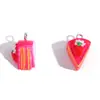 Accesorios para Joyería DIY Pastel de Capas de Fresa Crema Imitación Colgante de Resina Collar Pulsera Encanto Venta Caliente Transfronteriza
