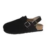 Sandalias Birkenstock Estilo Mula Baotou Suela Gruesa Talla Grande Comercio Exterior Otoño 2025 Calzado Casual sin Cordones Hebilla de Cinturón