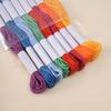 Hilo para Bordado Punto de Cruz al por Mayor en Stock en Diversas Especificaciones, Hilo Teñido, Hilo Arcoíris, Hilo Fluorescente para Bordado DIY Hecho a Mano, Accesorios para Ropa
