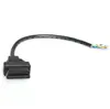 Cable de conexión hembra OBD línea de apertura OBD2 16 pines/pin 16 núcleos Cable de extensión hembra