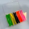 Gusano de Noodle 7cm Set de 25 Piezas Señuelos Blandos Set de Señuelos de Pesca Señuelos de Pesca Comercio Electrónico Transfronterizo Equipo de Pesca