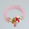 Más Vendido en el Sudeste Asiático: Pulsera de Perlas Trituradas con Temática de Elefante para Mujer, Diseño de Nicho, Pulsera Dulce y Colorida Estilo Bosque al por Mayor
