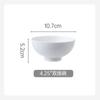 Taça de cerâmica estilo japonês anti-escalda 5,5 polegadas tigela de arroz doméstico tigela de sopa branca pura tigela de macarrão micro-ondas forno tigela de cerâmica