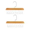 Colgador de Bufandas Estante para Cinturones Cinta Estante para Cinturón Bufanda Eslinga Madera Maciza Colgador Multifuncional Gancho Estante para Ropa Interior