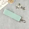 Llavero de Color Macarrón Hecho a Mano Coreano DIY Estilo Ins Colgante para Mochila Escolar Cinta de Lona Etiqueta de Nombre Etiqueta Caliente