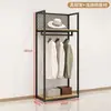 Estante de exhibición para tienda de ropa perchero de pie de doble capa perchero para abrigos perchero para ropa estante de almacenamiento estante de exhibición para ropa de hombre y mujer