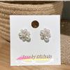 Pendientes de plata de ley S925 con forma de flor de perla vintage de Corea del Sur, estilo de celebridades de Internet, con forma de hada, pendientes de aguja con temperamento femenino, joyería para las orejas